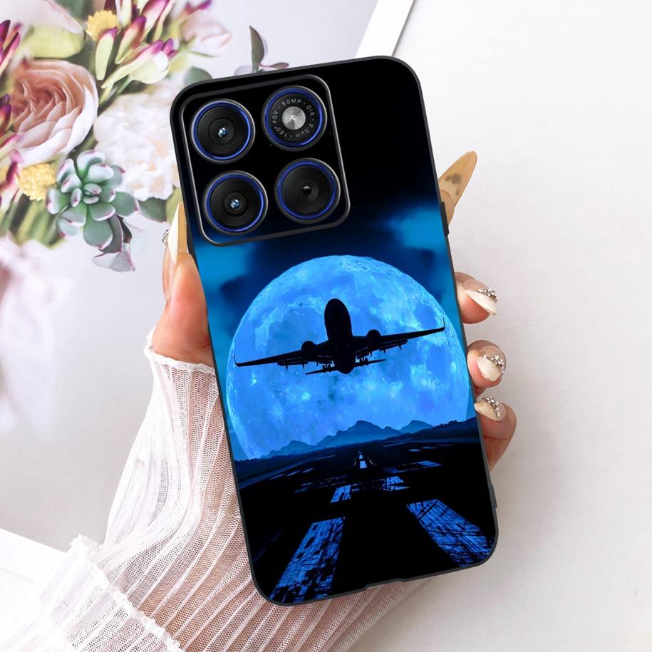 6.7" For Motorola Edge 70 Phone Case Luxury Dragon Cartoon Cover Soft Black Silicone Shell For Motorola Edge70 Moto X70 Air Etui