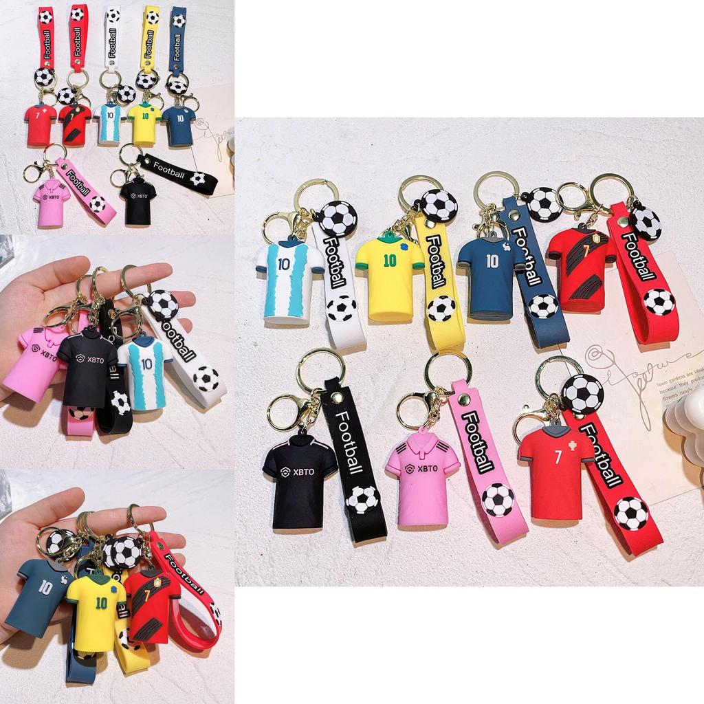 Breloc Vibrant Stea Fotbal Silicon Accesoriu Chei Cadou Perfect Pentru Prieteni