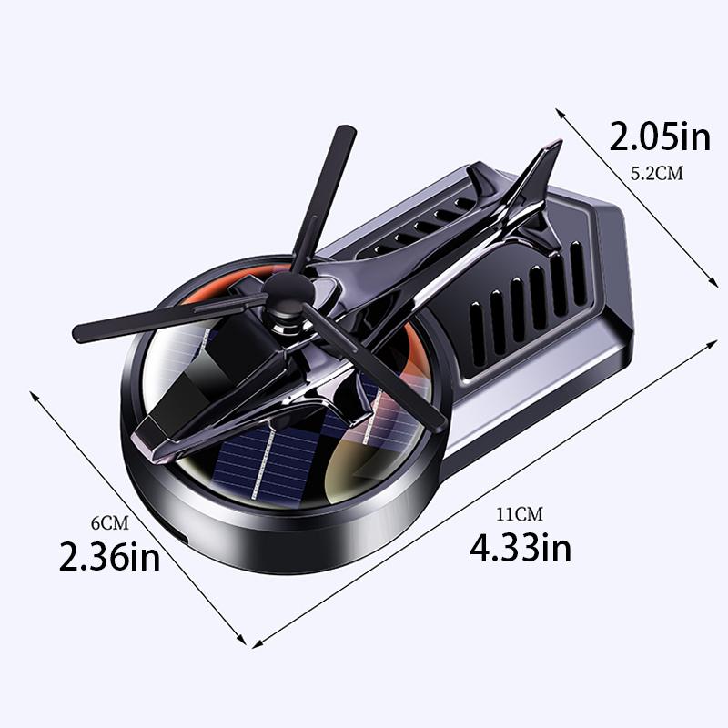 Car-mounted Aromatherapy Helicopter Car Perfume Ornaments Solar Aircraft Car Lasting Fragrance High Sense Decoration