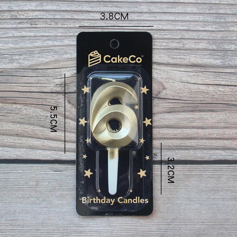 New Creative Birthday Cake Party Birthday Decoration Three-dimensional Golden Diamond Large Number Candle