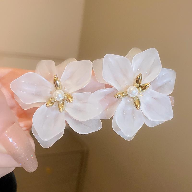 Faye Wong Pink Shrimp Cracker Earrings 2025 Year of the Snake Spring Festival Studs - European and American High-End Fashion.