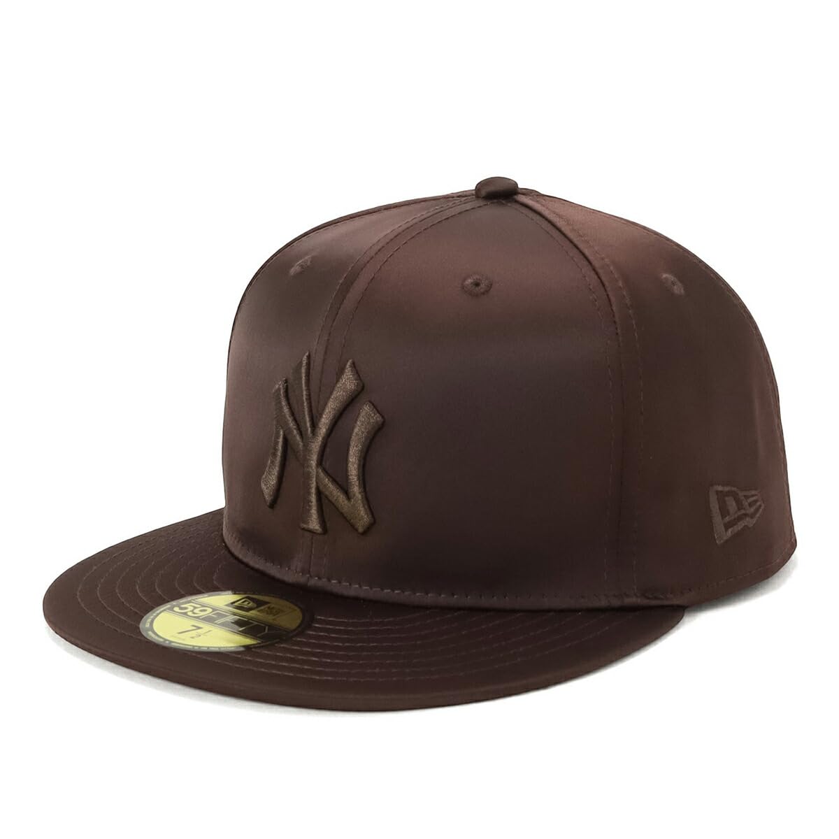 

New Era 59FIFTY Day MLB NY Dark Brown Size 7 5950 VD Satin Neyyan DBRN Valentine s Cap, 3/4,