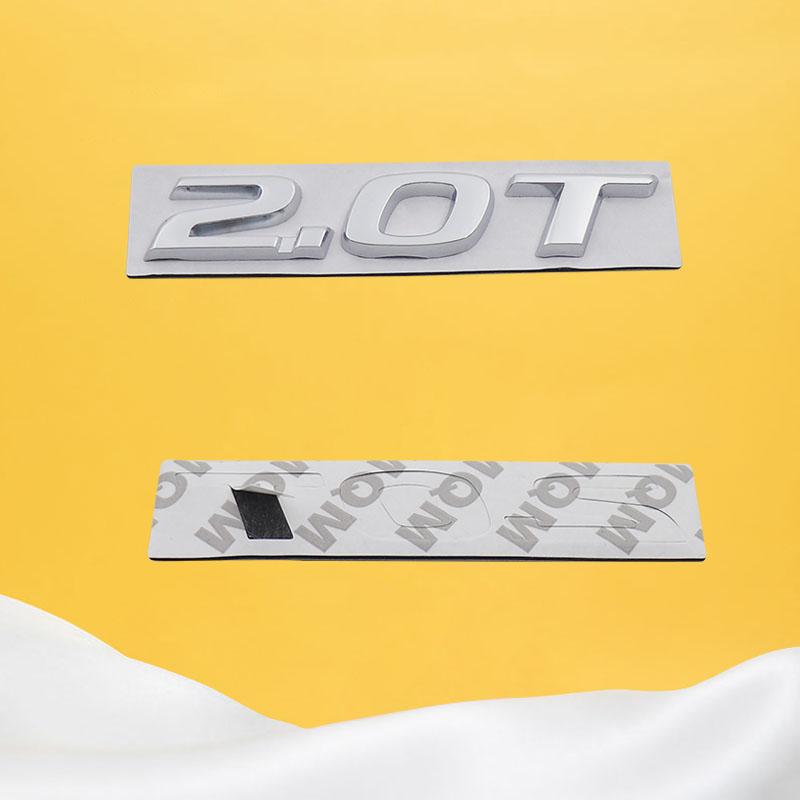 3D Car Styling 2.0T Sport Displacement for Accord 10th Civic CRV car Hood Fender trunk Rear Bonnet Nameplate Decal Emblem Badge Sticker