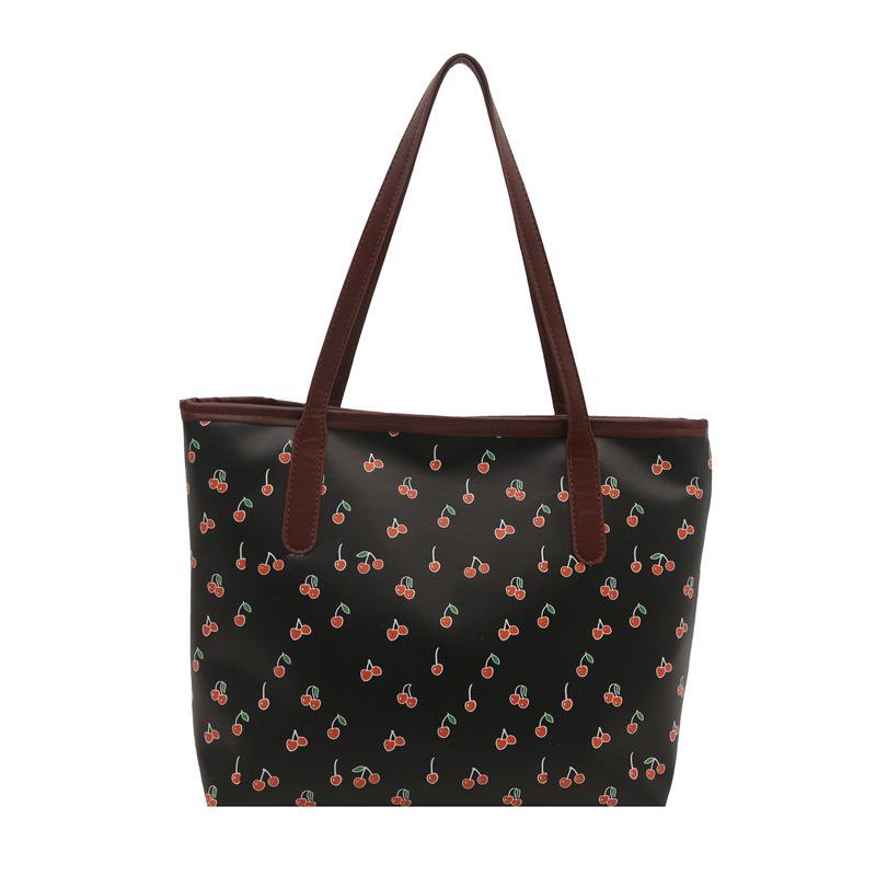 

High-end and Stylish Large-capacity Bag for Women 2026 Fashiable Commuting Single-shoulder Bag for College Students Tote Bag чёрный