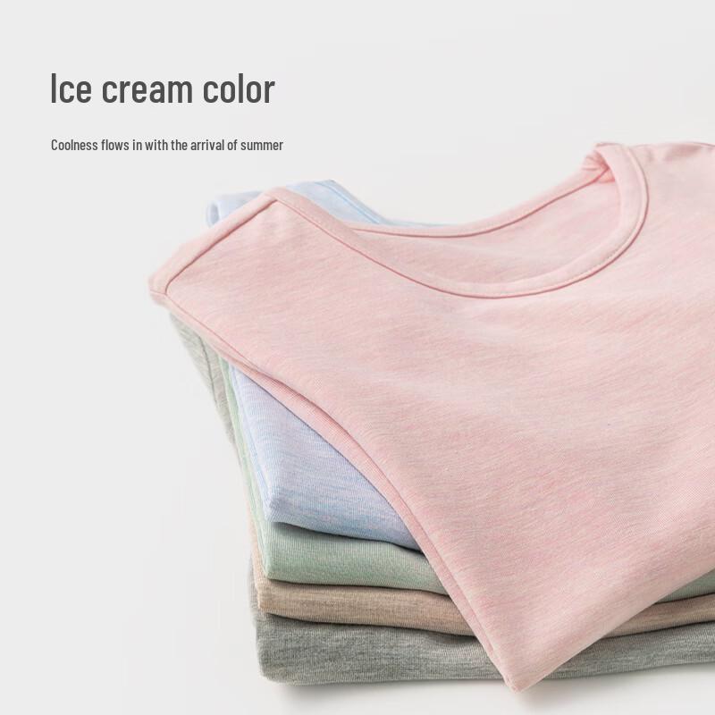 Koala Bear Kids' Summer Bamboo Cotton Short Sleeve Homewear Set