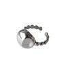Irregular Stylish Geometric Copper Ring For Women Adjustable Open Ring Perfect For Fashion Modern