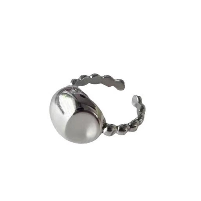 Irregular Stylish Geometric Copper Ring For Women Adjustable Open Ring Perfect For Fashion Modern