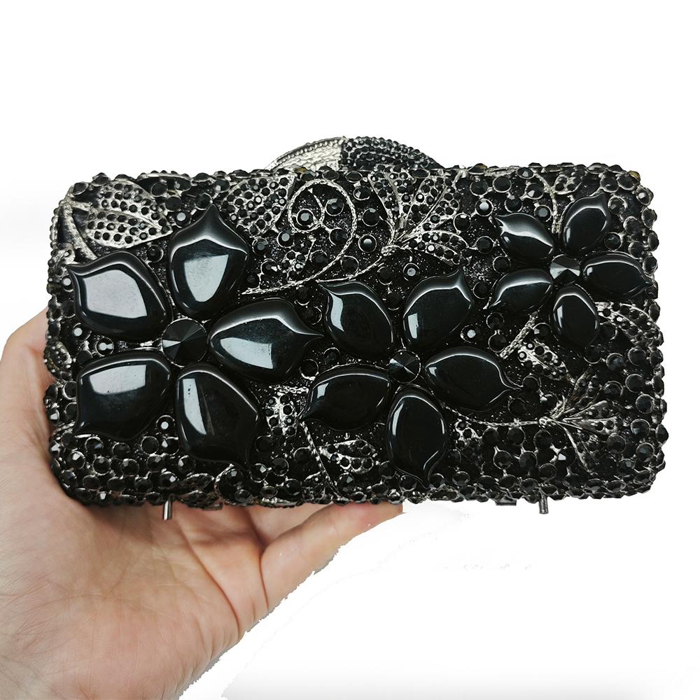 Silver Stone Women Diamond Evening Bag Luxury WHTUOHENG Crystal Formal Rhinestone Clutches New Party Dinner Bag Banquet Purses