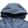 Fila Classic Minimalist Sports Casual Comfortable Versatile Hooded Woven Jacket Men jackets Fog-Blue F11M623701FBU