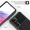 Für Samsung Galaxy A34 5G Hülle ZM02 PU-Lederbeschichtete Schutzhülle Kartenfach TPU Handyhülle