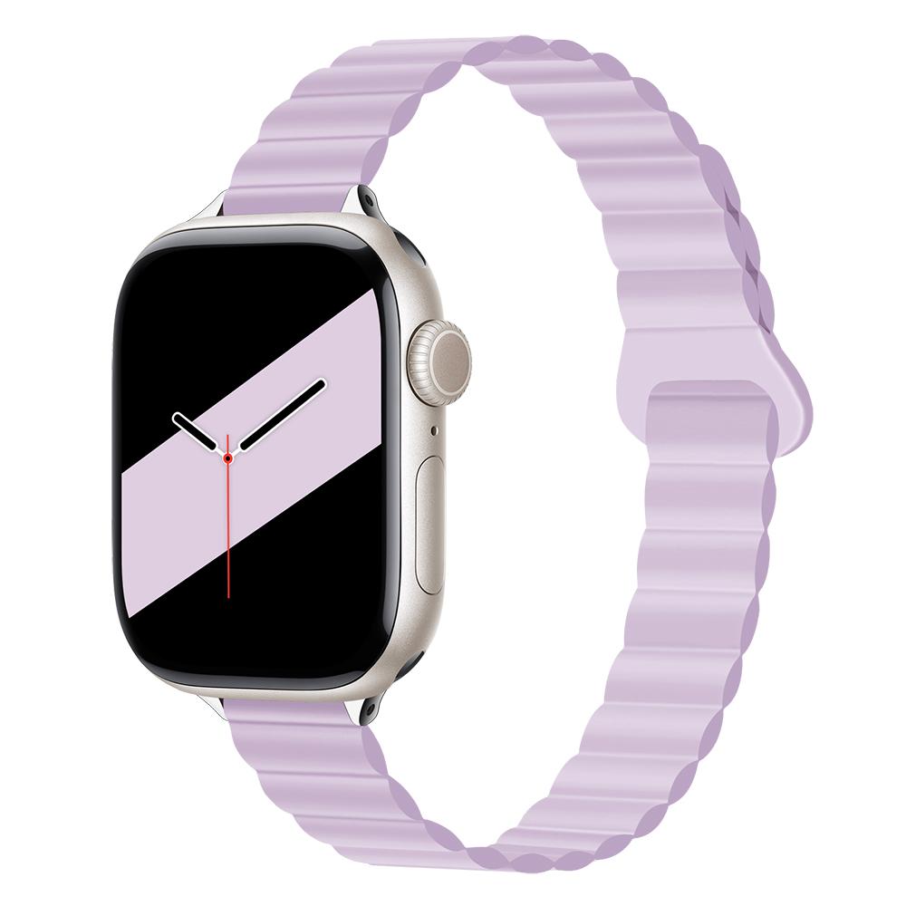 Damen Schlankes Silikonarmband Magnetarmband für Apple Watch S11 10 46/42mm 45mm 44 Schlanke Bänder 38mm 40mm 41 Armband iWatch SE 9 8 7 6