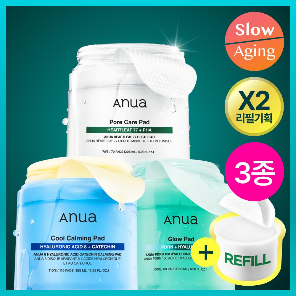 

Anua [all Young Exclusive] 3 Types Of Anua Pad Refill Plans Houtseongcho Pdrn CatechIn Houttuynia Clear Pad Plan 140 Sheets In Total