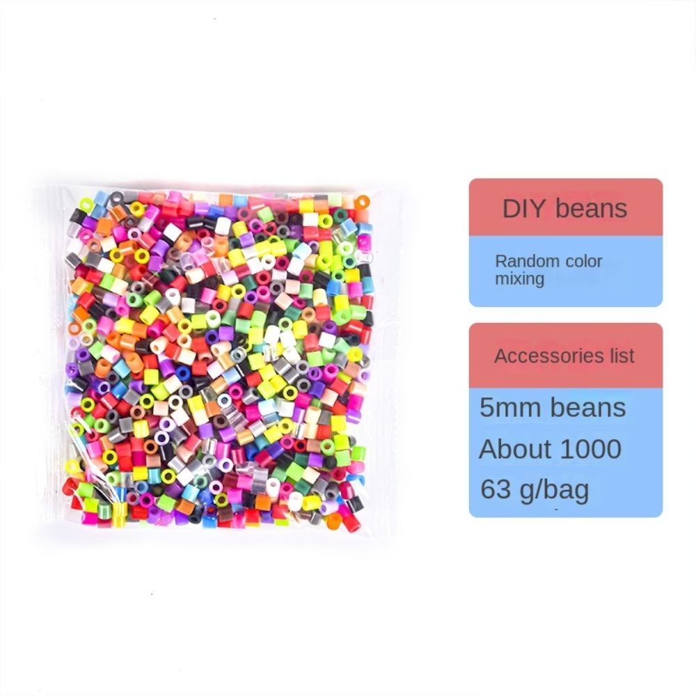 1000 pcs/Bag Rainbow Color Pixel Puzzle Beads Hama Beads Beads Diy Educational Toys  Handmade Gift