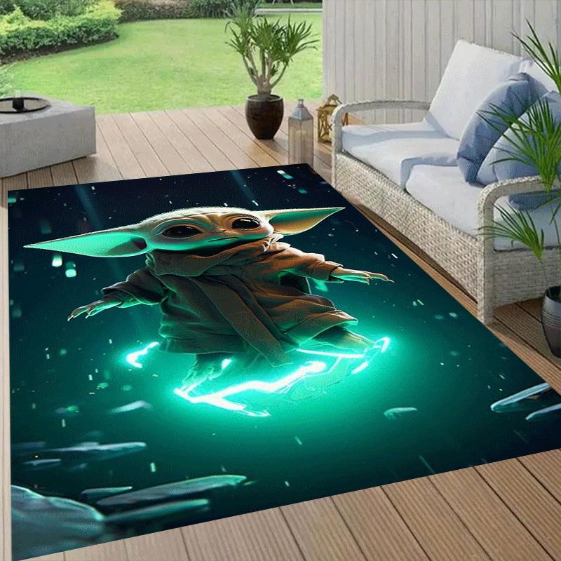 1pc Star Wars Pattern Area Rug Soft Flannel Floor Mat for Living Room,Office,Bedroom and Carpet