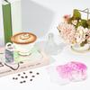 FINGERPIRE 2 Cloud Shaped Acrylic Coasters 5.1x6.4inch Clear Iridescent Irregular Creative Decorative Plate for Kitchen Counter, Dresser, Office Desk