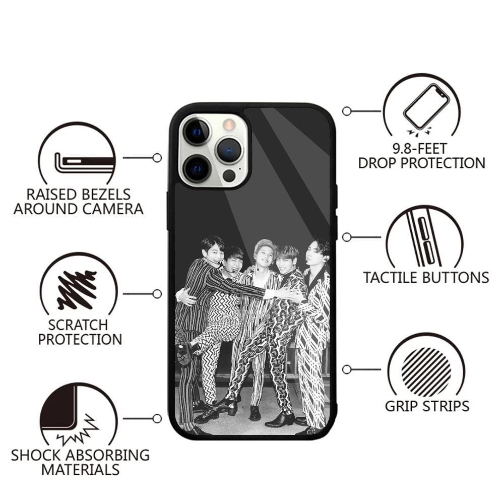 Korea Kpop S-Shinee Phone Case For iPhone 15,14,13,12,11,Plus,Pro,Max Mini Magsafe Magnetic Wireless Charging iPhone14promax