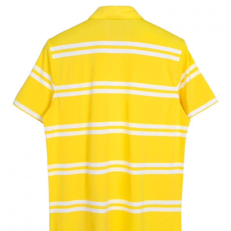 Polo Zipore Galben cu Dungi Offset G4ms23k182 Cyber