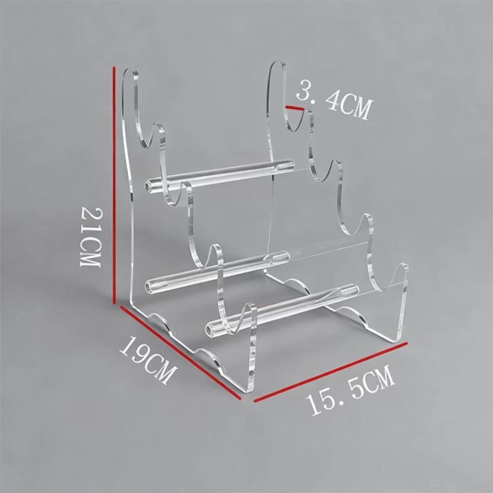 Acrylic Material Desktop Storage Rack Organizer Function Display Function Display Rack Universal Transparent Bamboo Flute Stand