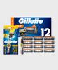 Proglide Razor Blades 12 Pack + Proshield Power Razor