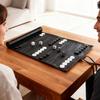 Portable PU Leather Backgammon Set with Acrylic Pieces