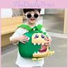 Haonna Super Cute New Children's Dinosaur Eggshell Backpack Lightweight Expandable Kindergarten Bookbag