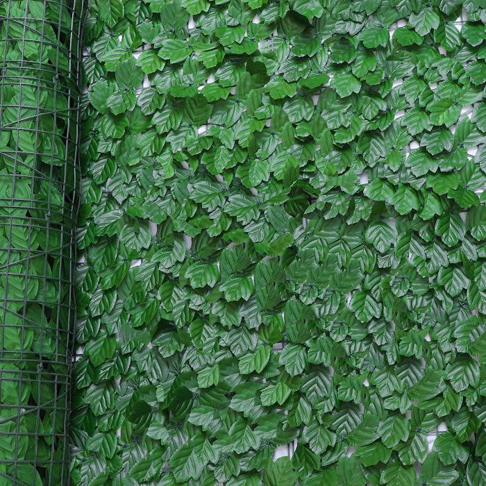 

Искусственная живая изгородь из зеленых листьев: Искусственный Плющ Вьющееся Растение, Пластиковая Ширма для Балконного Ограждения и Стен 0.5x0.5 meter