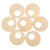 50pcs Wood Earring Blanks Hollow Round DIY Making Easy Coloring Wear Resistant Light Weight Jewelry