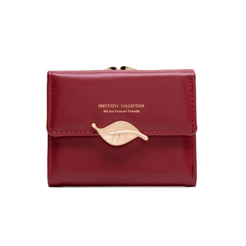 Wallet Women's Short PU Short Small Wallet with Large Capacity and Niche Women's Coin Purse