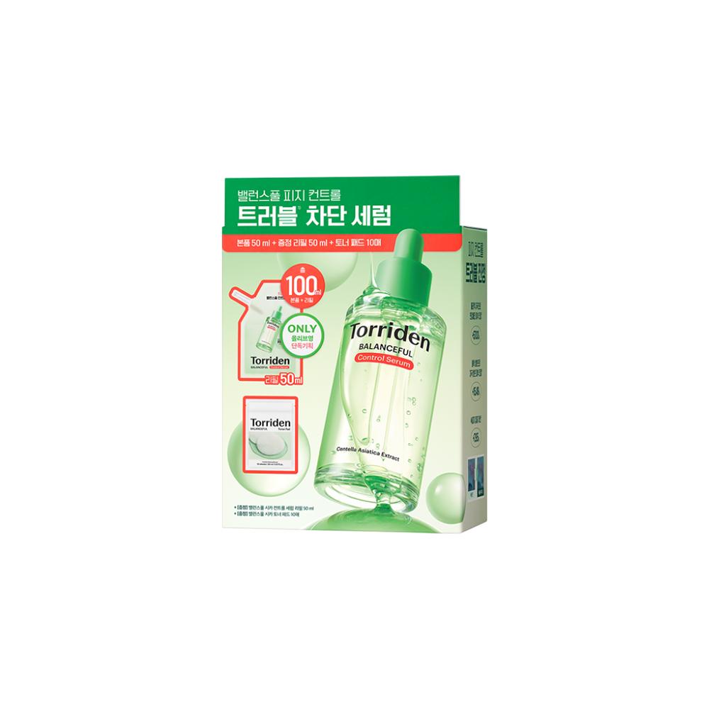 TORRIDEN Balanceful Cica Control Serum Soothing Sebum Care 50ml Special Set (+Cream 20ml)