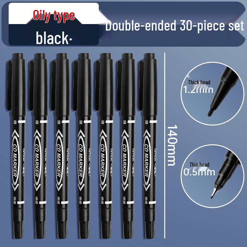 30 Stks Zwarte Inkt Pen Vullingen voor Parker Pen Vullingen Zwart, Balpen Vullingen Medium Point Pen Inkt Vullingen Glad Schrijven 1 mm Metalen Vervanging Pennen Refill voor School en Kantoor