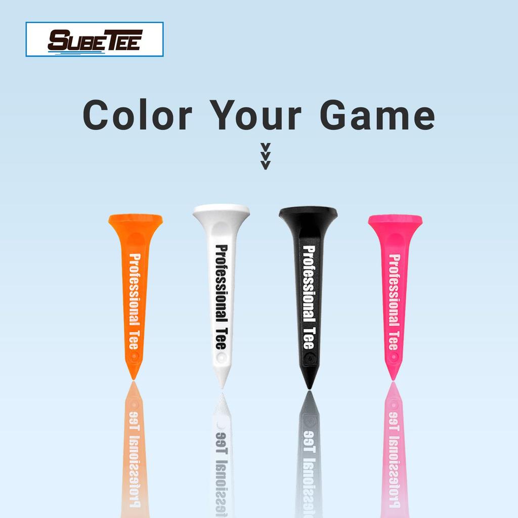 Subetee Golf Tees SUBEtti Professional Tee Short Pink SUBE6119PK (3 tees)