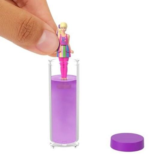 Barbie Mini Land Color Reveal Surprise Pack Dress-Up DollHouse Micro Doll from 6 years old Pink HYF28