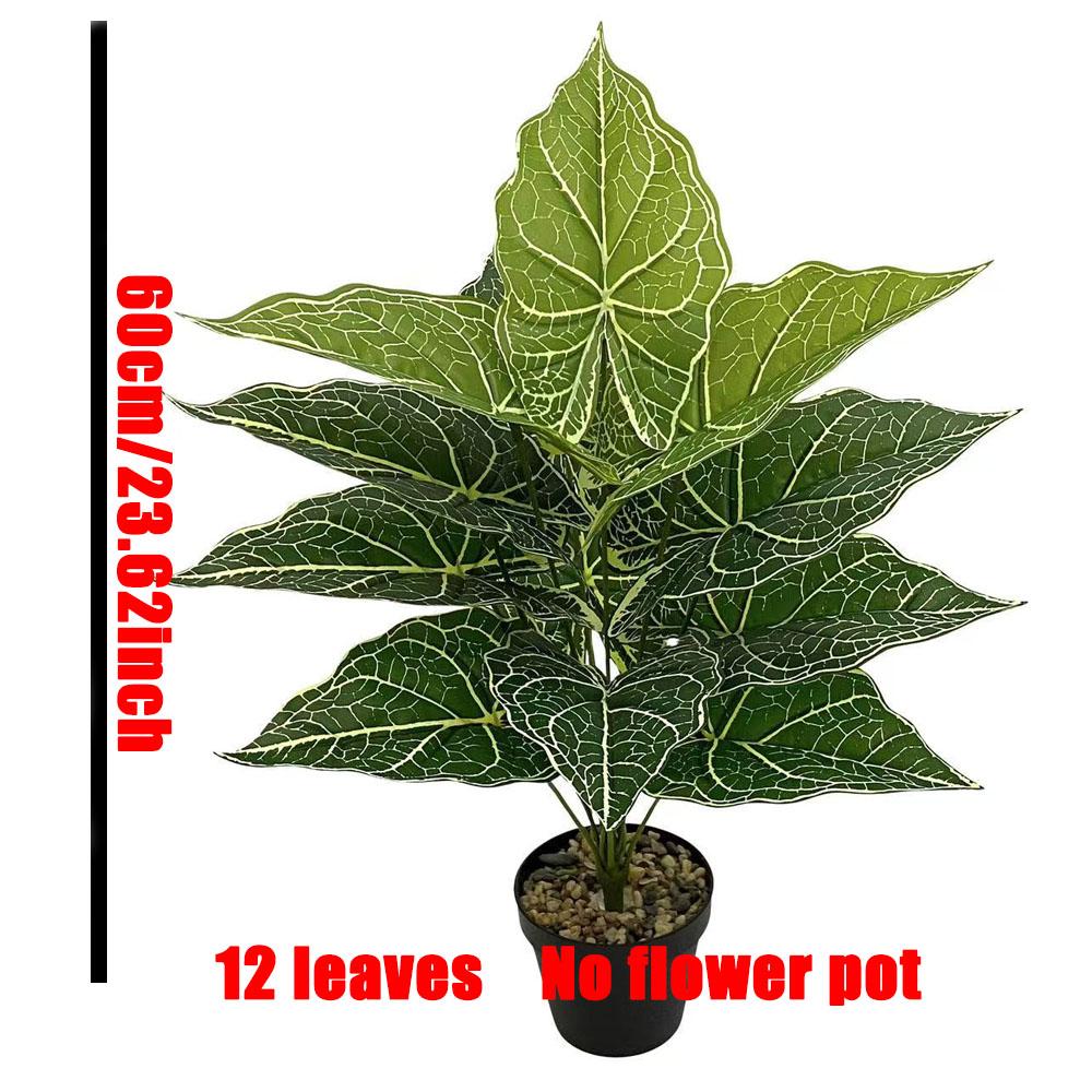 

1PC 24 Leaves Artificial Green Fairy Taro Leaves Monstera Green Radish Calla Lily Leaves Holiday Home Office Decoration New Year