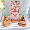 Süßes Capybara Kapibara Dreidimensionale Puppe Fauler Schreibtischhalter Kreativer Handyhalter Kleines Ornament
