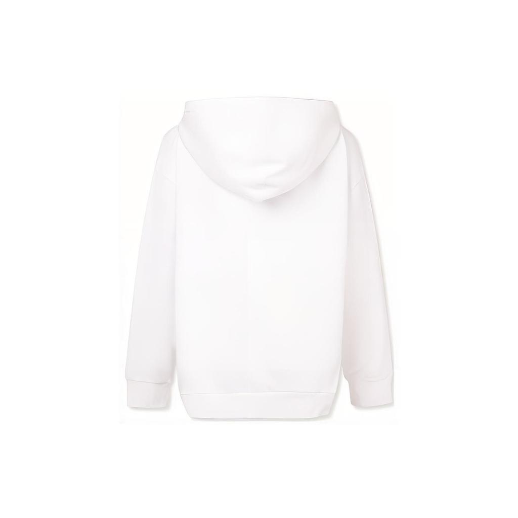 Levis Floral Letter Print Loose Hoodie Women sweatshirt White A4933-0000