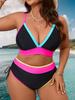 Traje de baño sexy de dos piezas para mujer, traje de baño estampado, bañador vintage, ropa de playa de verano, bikini tie-dye