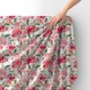 Royal Samt Stoff Polyester Zum Nähen - Motiv Rosen Und Johannisbeeren