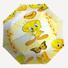 1PC Warner Tweety Bird Automatic Open/Close Umbrella with Windproof, 92-Rib Sturdy Canopy, Durable Ribs1309A