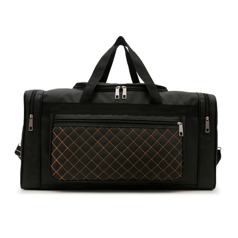 

Дорожная сумка ручная большой вместимости для командировок, деловых поездок, хранения одежды для дома и фитнеса. Можно использовать для покрытия выдвижной ручки. чёрный