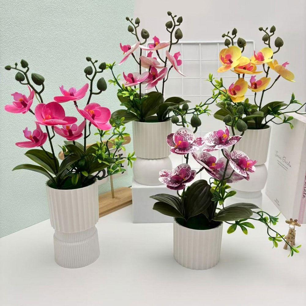 Accessories Simulation Bonsai Plastic Fake Plant Flower Potted  Home Office Decoration