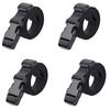 Adjustable Suitcase 5cm Wide X Prevents Sagging of Packing Pack of 4 Tie-Down Straps, 1.88m Long, One-Touch, Luggage, Straps, Black,