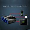 Car Charger 12/24v Car Lighter Socket Splitter Plug Usb Charger Adapter Led Car Charger Adapter Detection For Phone