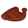 Exquisite Christmas Wooden Tray Santa Hat Snack Tray Cutting Board Fruit Plate  Hotel
