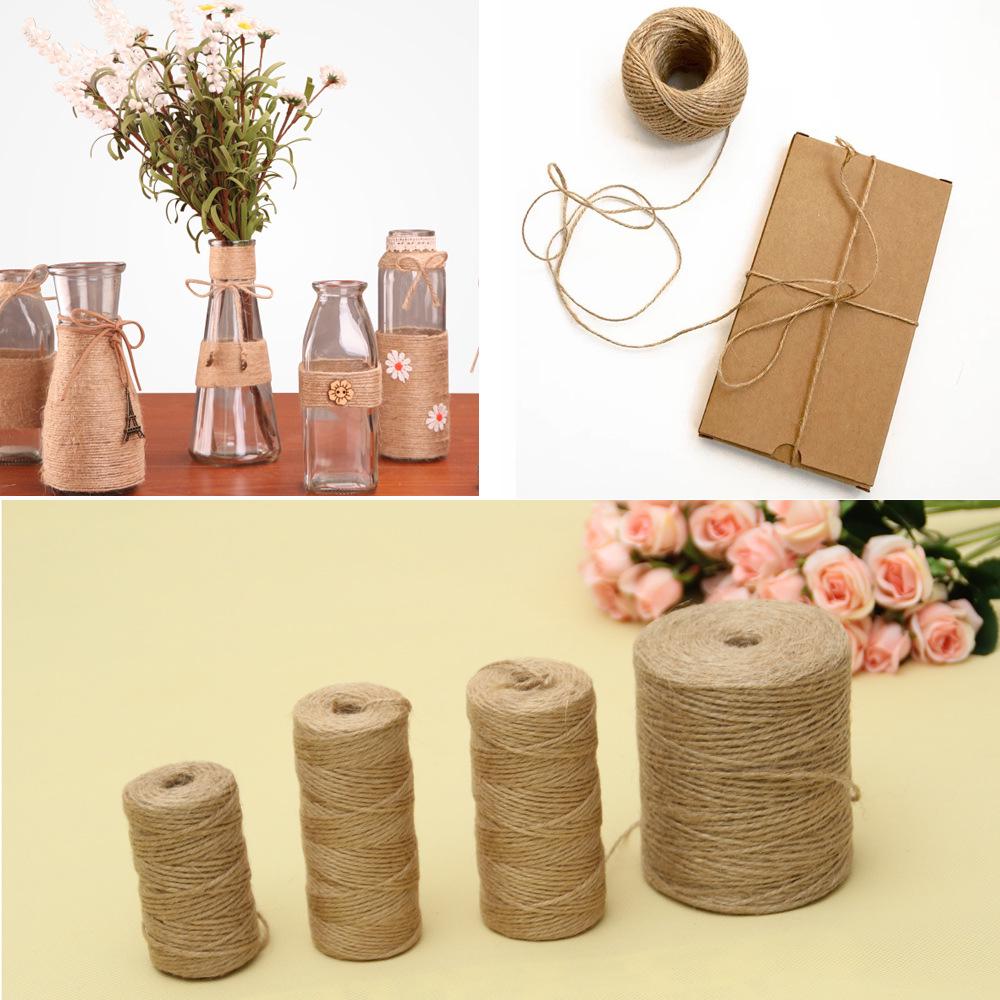 Multi-Strand Hemp Rope for Zakka Packaging, Tags, and Binding Jute Rope 50g (50m)