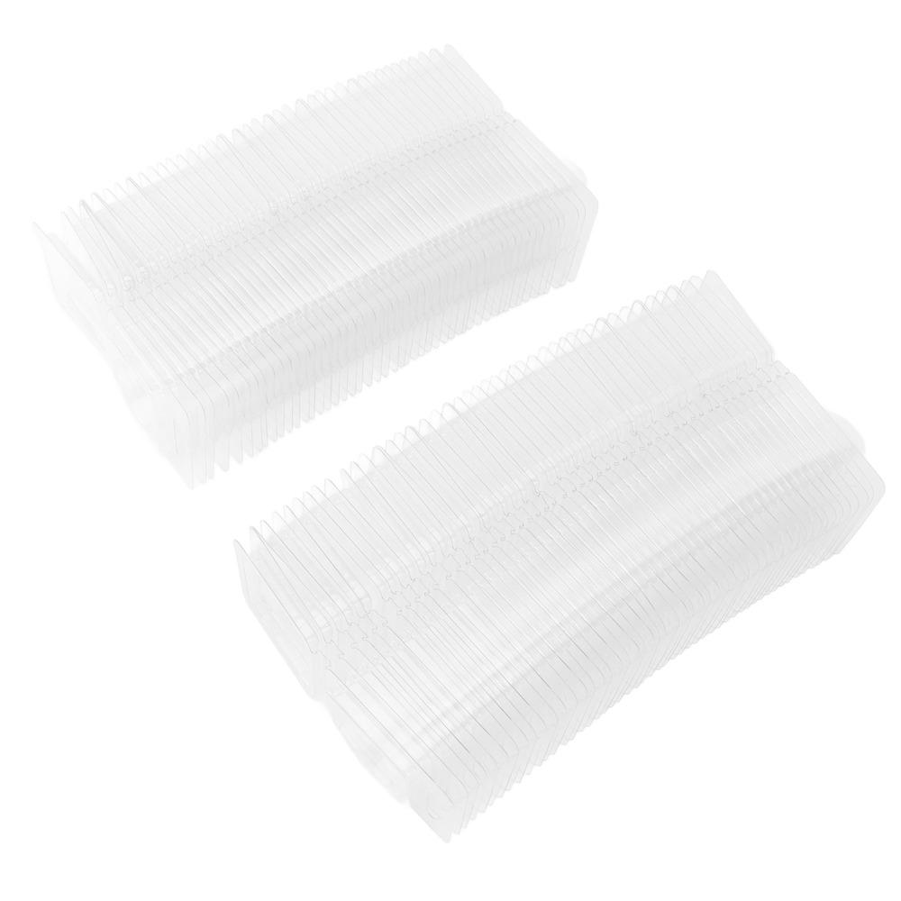 100Pcs PET Wax Melt Clamshell Tools Transparent Plastic Melt Trays For Valentine Day