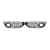 Front Bumper Honeycomb Fog Grille Cover For A4 Allroad B8 2010-2015 Chrome
