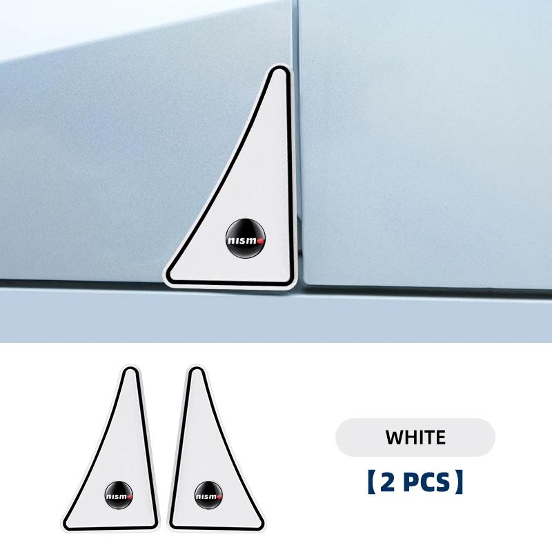 2Pcs New Silicone Car Door Corner Anti-collision Cover Stickers For Nismo Nissan Tiida Teana Skyline Juke X-trail Almera Qashqai