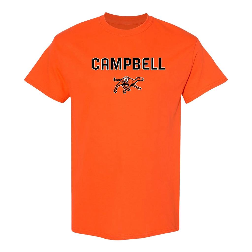 Campbell University Fighting Camels Arch Logo T-Shirt - Orange