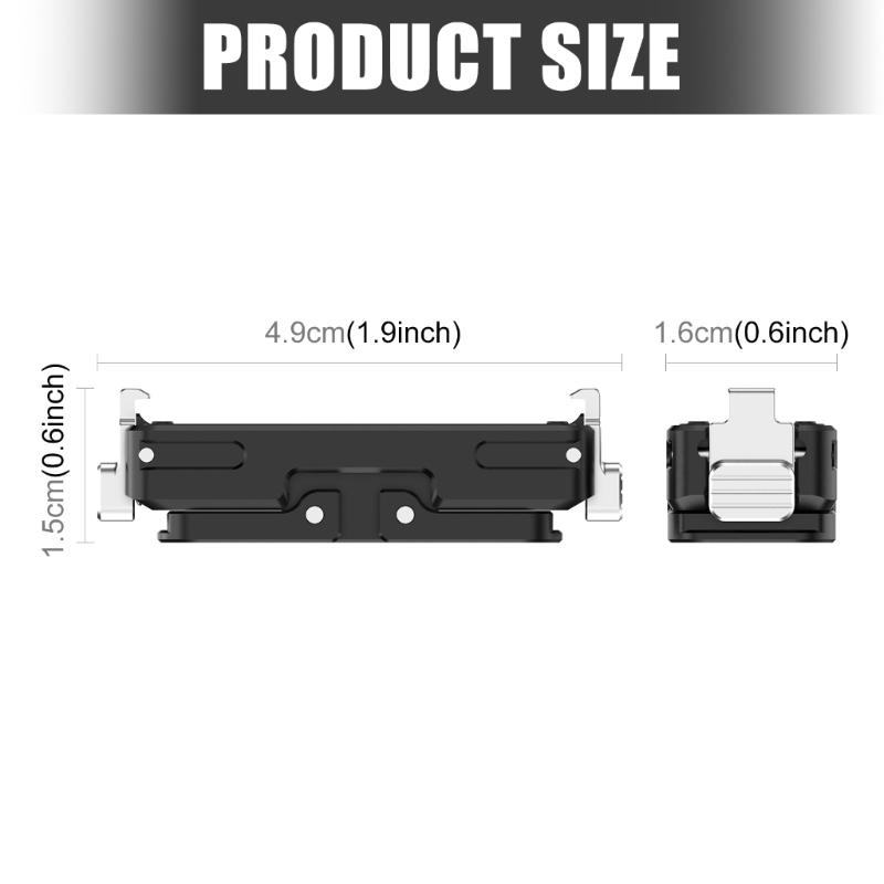 Outdoor Photography Foldable Camera Mount Adapter Magnetic Quick Detach Base 1/4 Tripod Screw Multiple Angle Adjustment