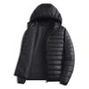 Men's Cotton Jacket Winter New Outdoor Warm Lightweight, Durable Cotton Jacket Simple Solid Color Hooded Work Clothes